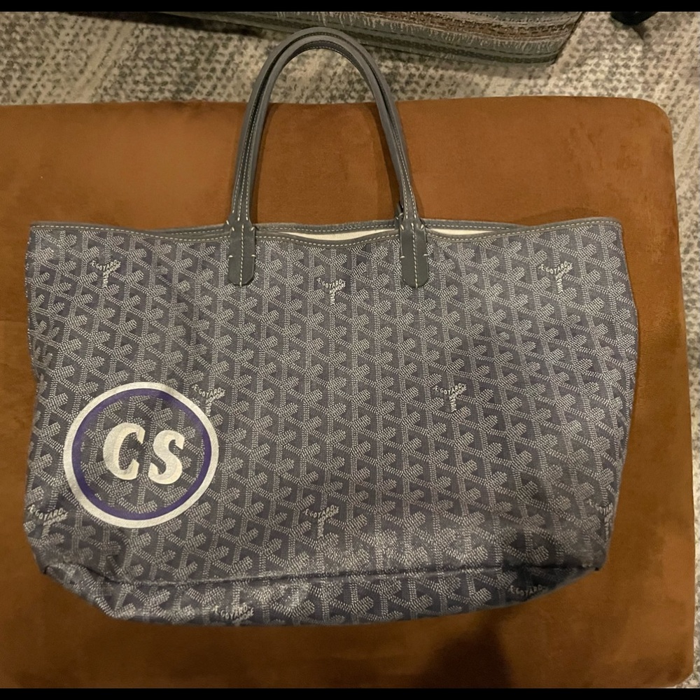 Goyard Gray PM St Louis Open Tote In Very Good Condition.